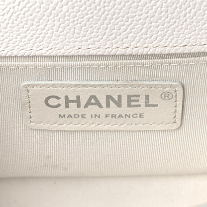 Chanel Caviar Quilted Small Boy Flap White 5 of 10