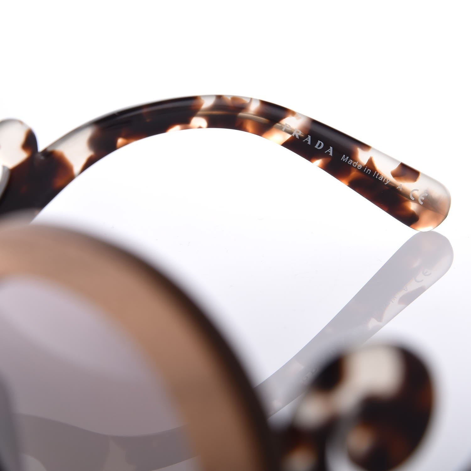 Prada Wooden Baroque Sunglasses SPR 27R Nut Canaletto 5 of 8