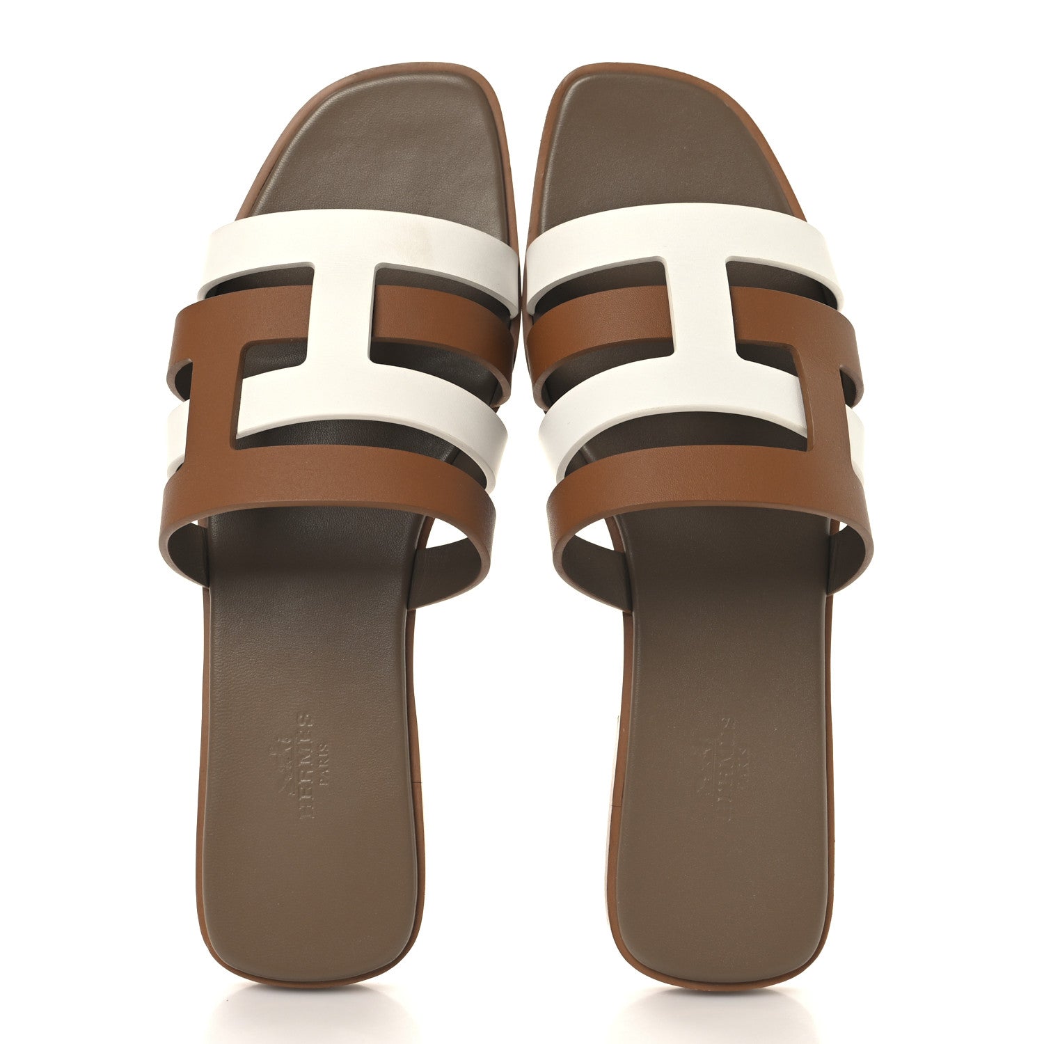 Hermes Calfskin Amore Sandals 41 White Naturel 2 of 11