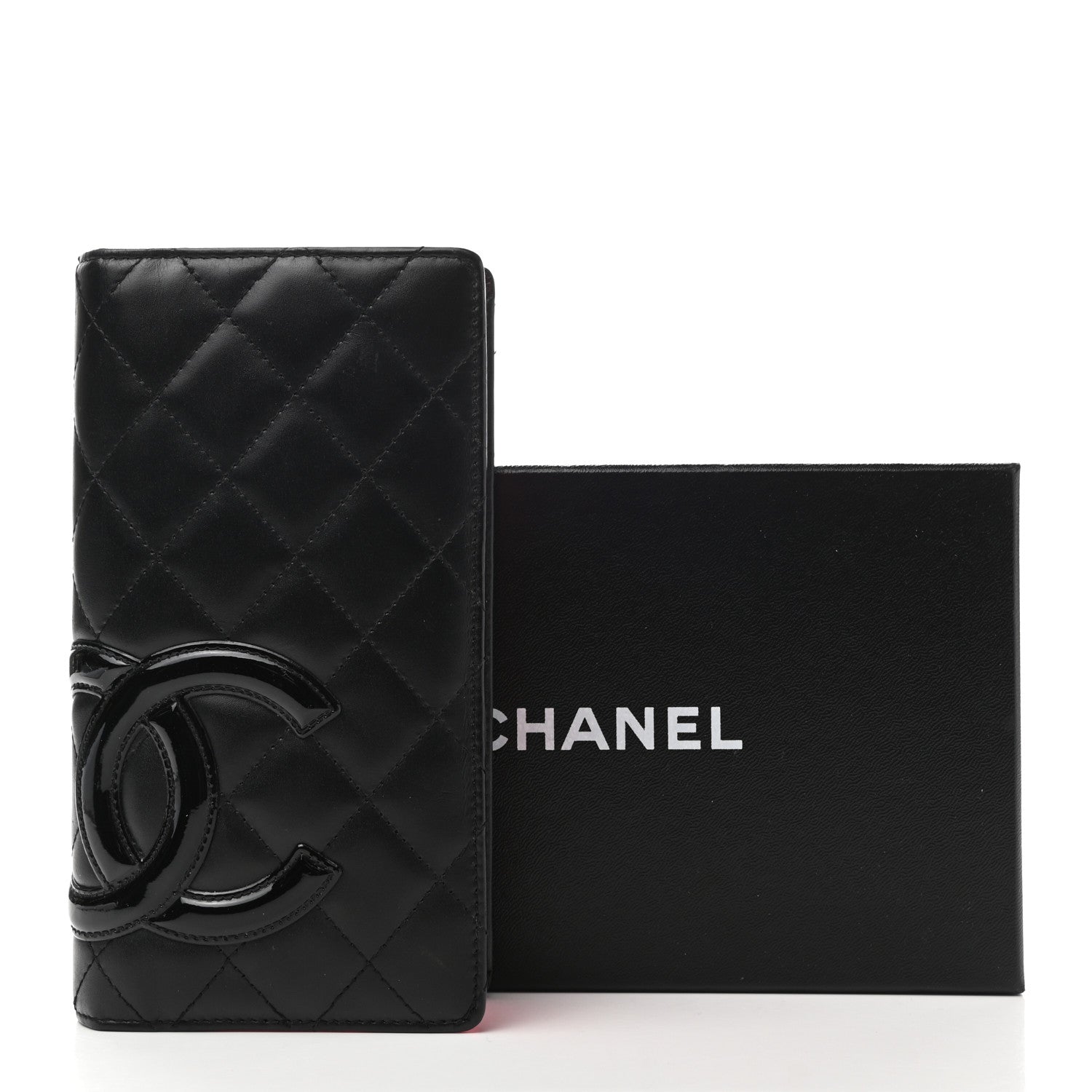 Chanel Calfskin Quilted Cambon Yen Wallet Black 12 of 12