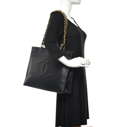 Chanel Lambskin CC Tote Black 2 of 15
