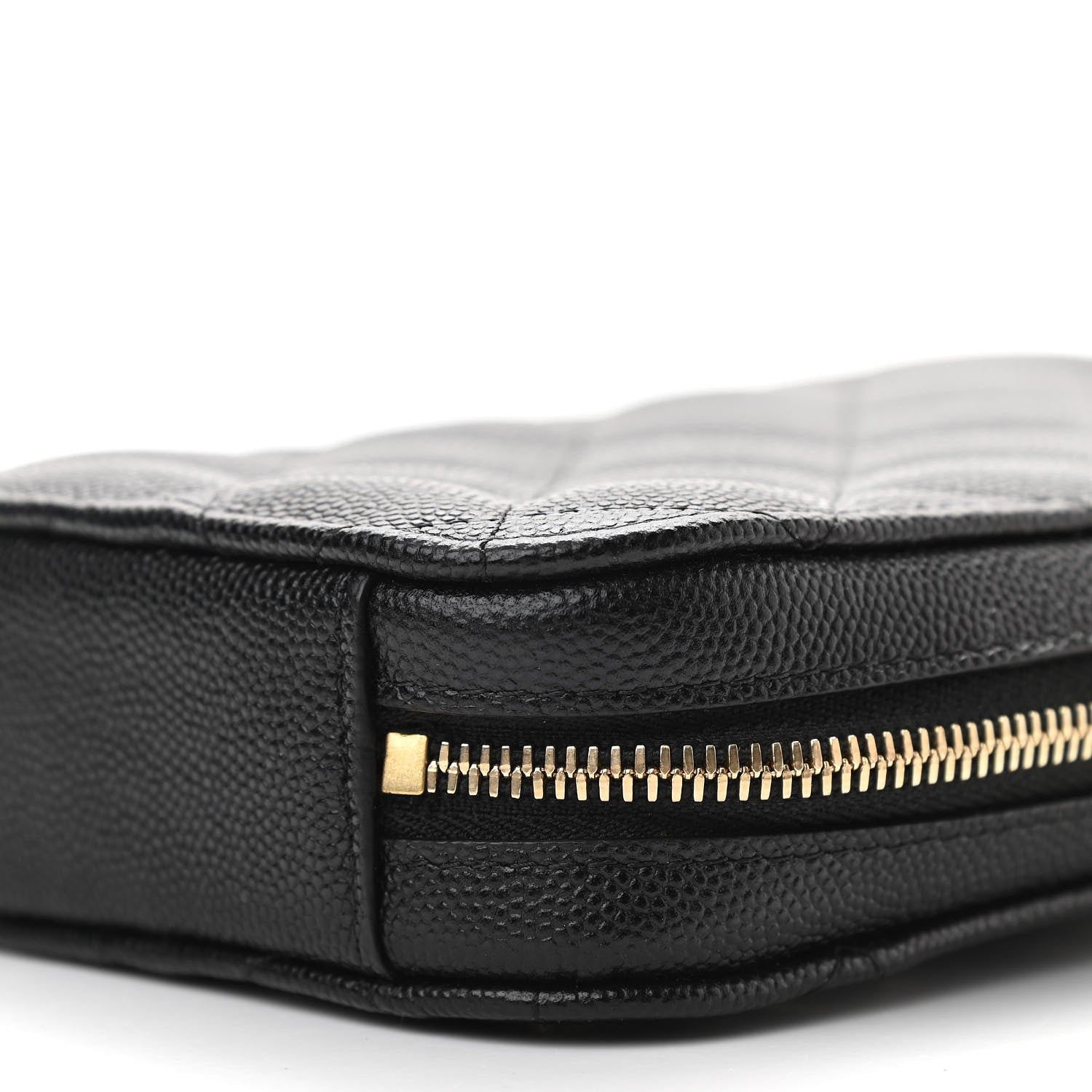 Chanel Caviar Quilted Phone Holder Wallet On Chain WOC Black 8 of 8