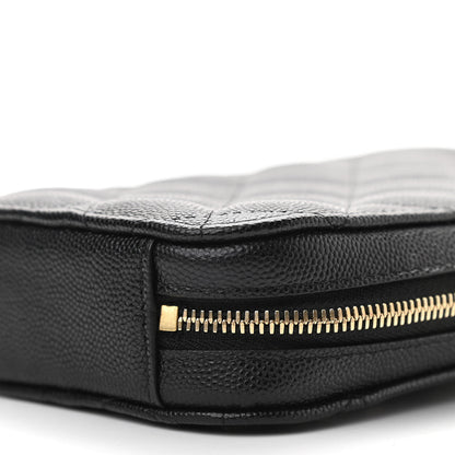 Chanel Caviar Quilted Phone Holder Wallet On Chain WOC Black 8 of 8