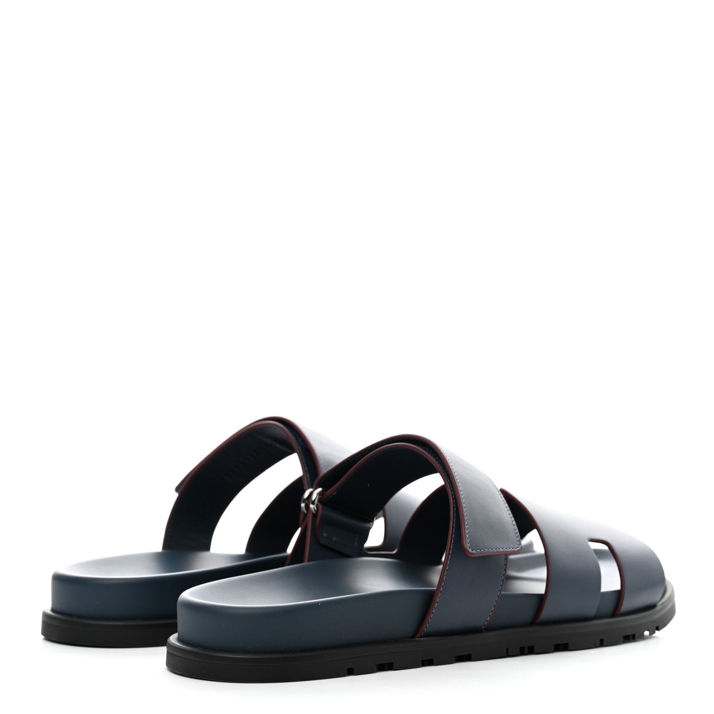 Calfskin Mens Chypre Sandals 43.5 Bleu Celeste Bordeaux