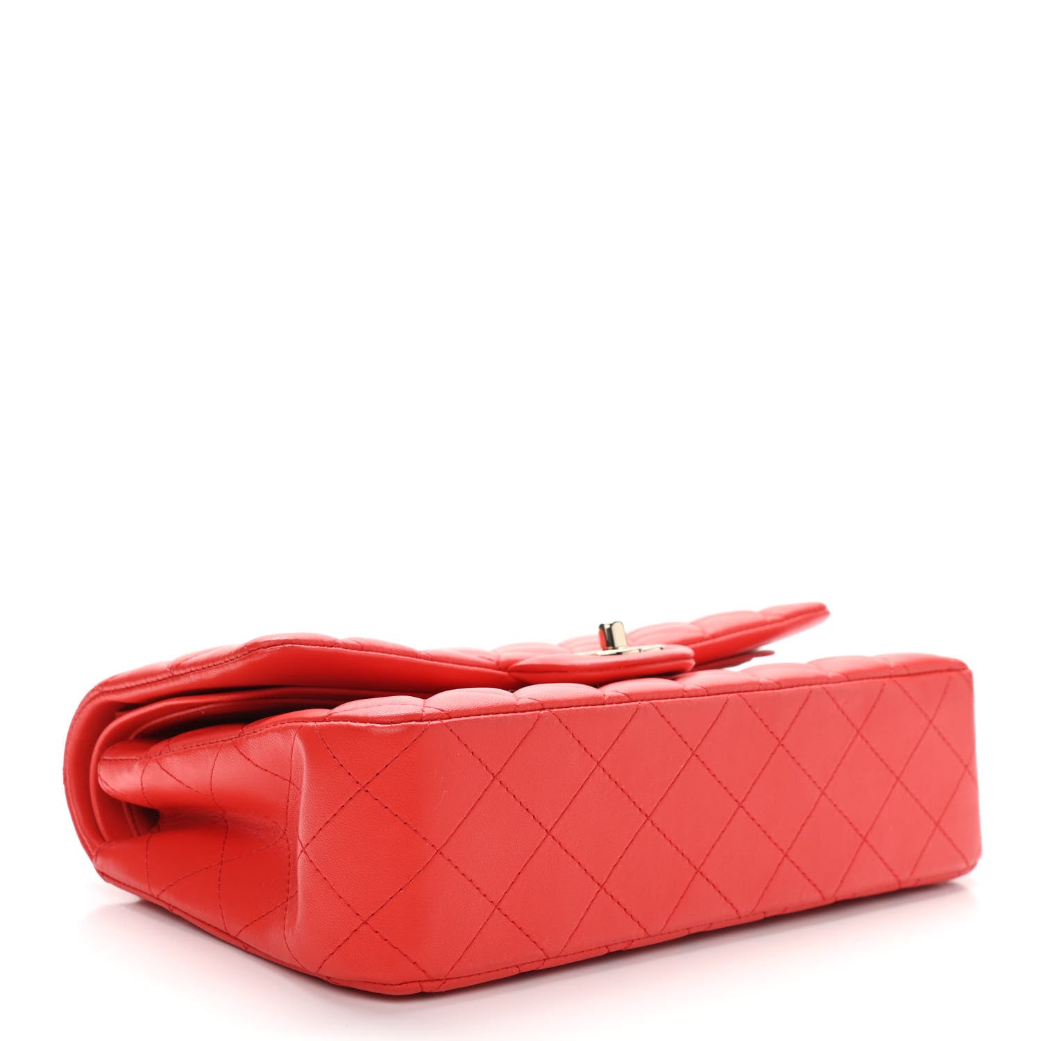 Chanel Lambskin Quilted Medium Double Flap Red 4 of 11