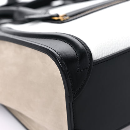 Celine Smooth Drummed Calfskin Nano Tri-Color Luggage White 8 of 13
