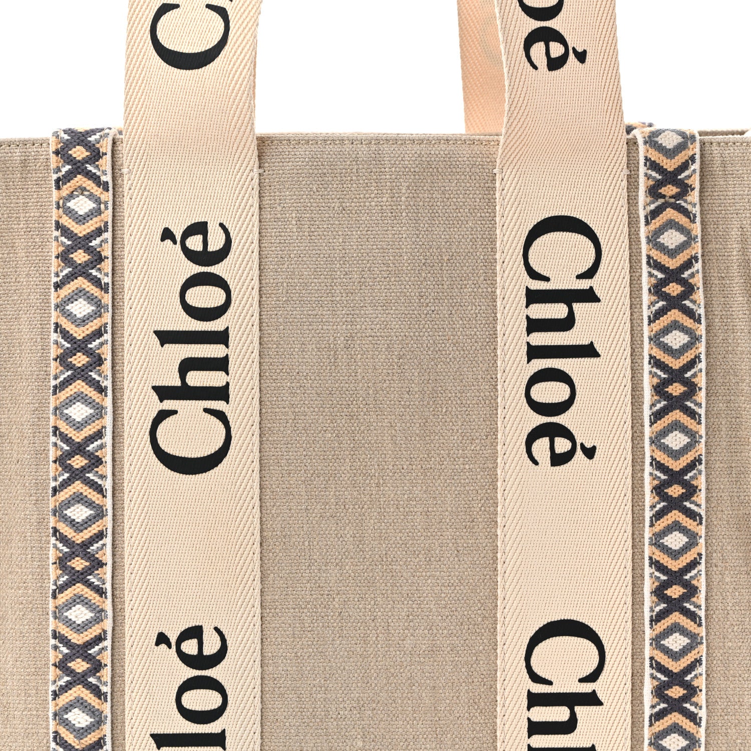 Chloe Cotton Medium Woody Ribbon Tote Slate Green 8 of 10