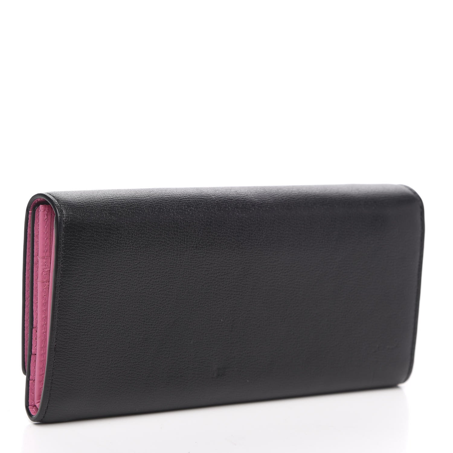 MCM Grained Calfskin Mina Long Wallet Black 3 of 9