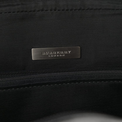 Burberry Calfskin Nylon Shoulder Bag Black 6 of 9