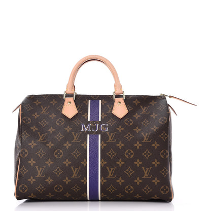 Louis Vuitton Monogram My LV Heritage Speedy 35 Violet White 1 of 8