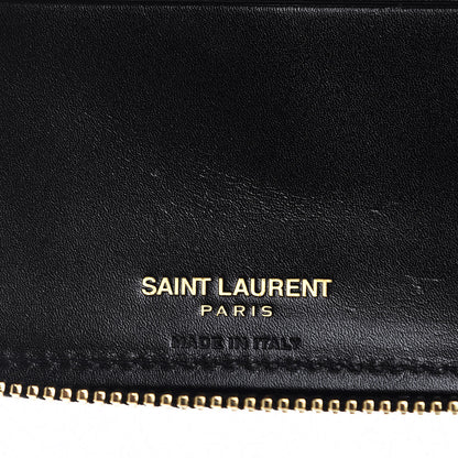 Saint Laurent Toile Monogram Classic Zip Around Wallet Black 6 of 9