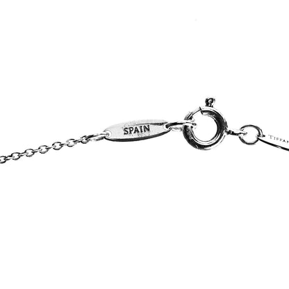 Tiffany Sterling Silver 16mm Elsa Peretti Open Heart Pendant Necklace 7 of 8