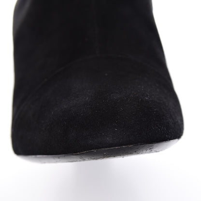 Louis Vuitton Suede Monogram Uniformes Cap Toe Chelsea 75mm Ankle Boots 41 Black 11 of 15