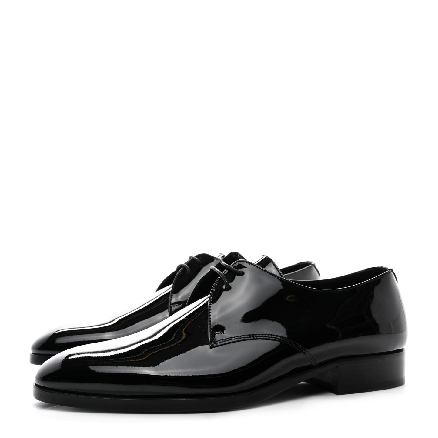 Patent Lace Up Wyatt 25 Derby Shoes 40 Black