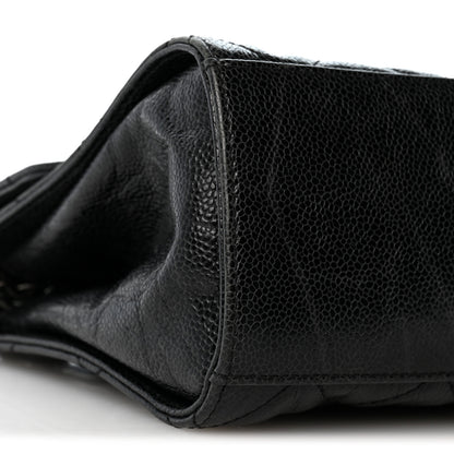 Chanel Crumpled Grained Calfskin Jumbo CC Crave Flap Black 8 of 12