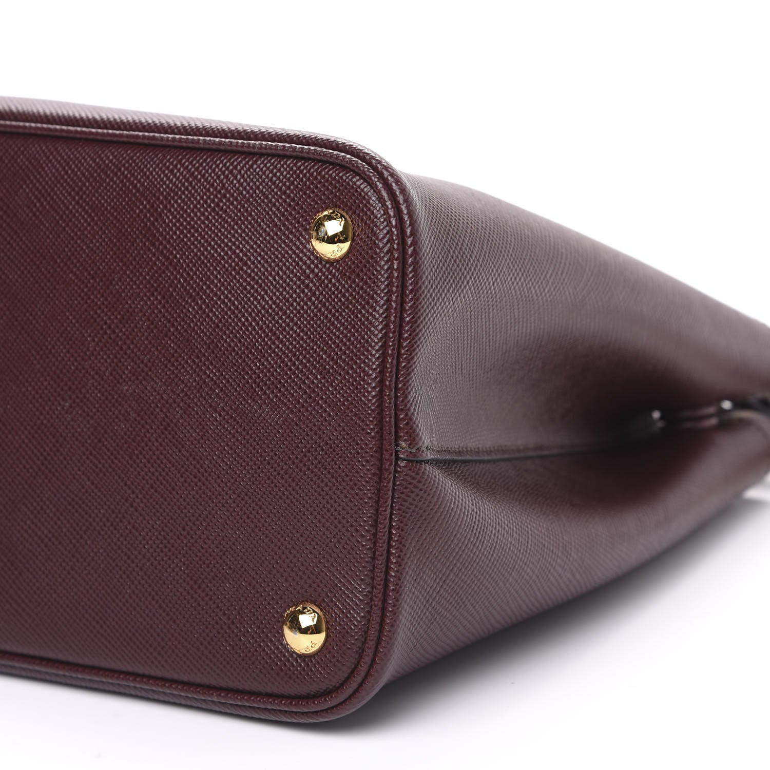 Prada Saffiano Cuir Medium Double Bag Granato Marmo 8 of 8