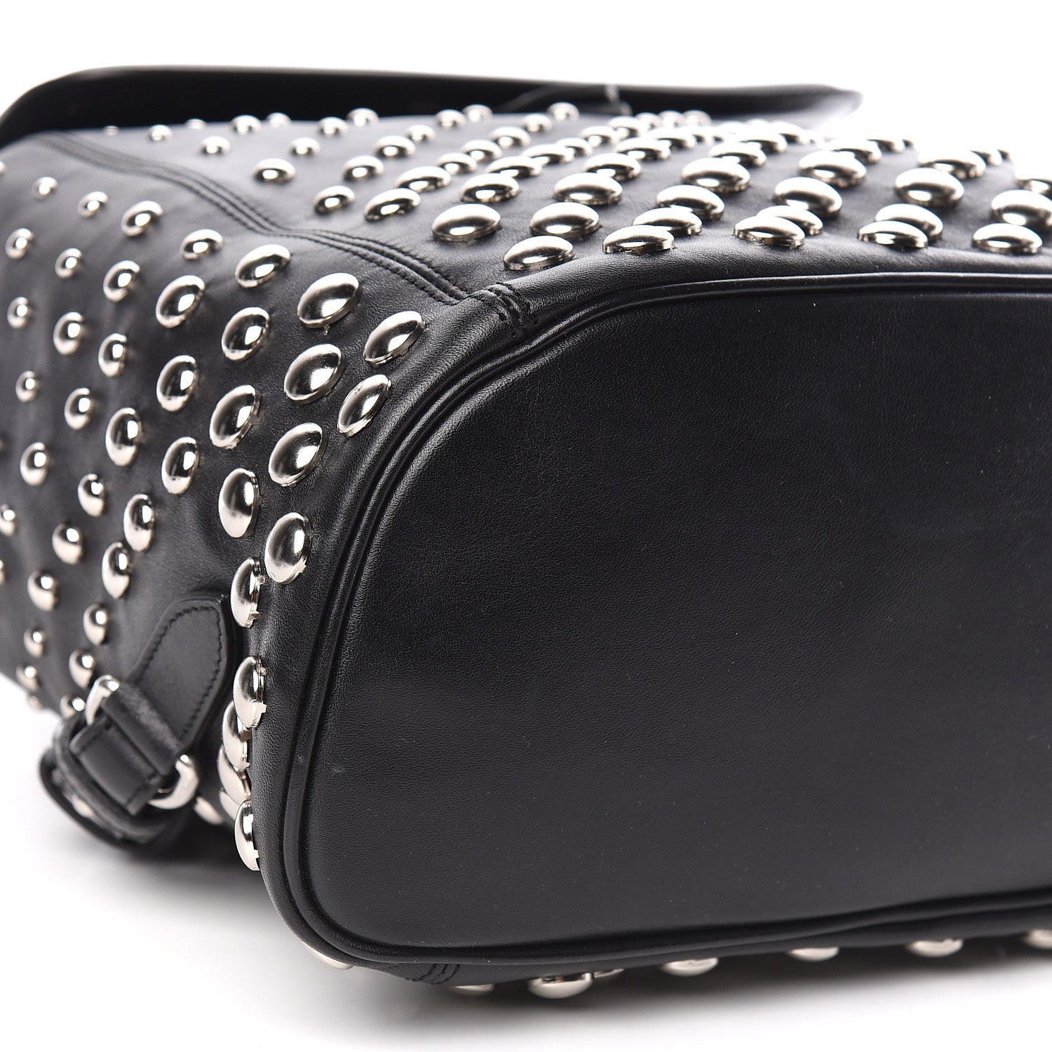 Alexander McQueen Calfskin Studded Padlock Backpack Black 9 of 11