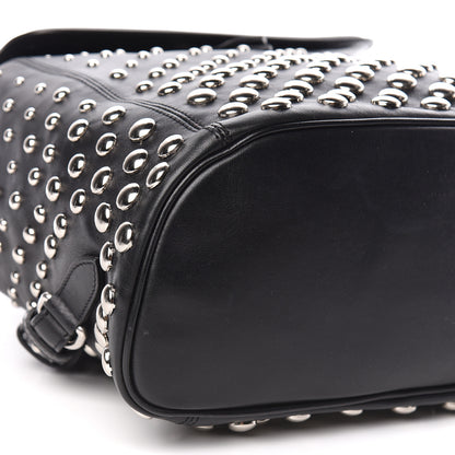 Alexander McQueen Calfskin Studded Padlock Backpack Black 9 of 11