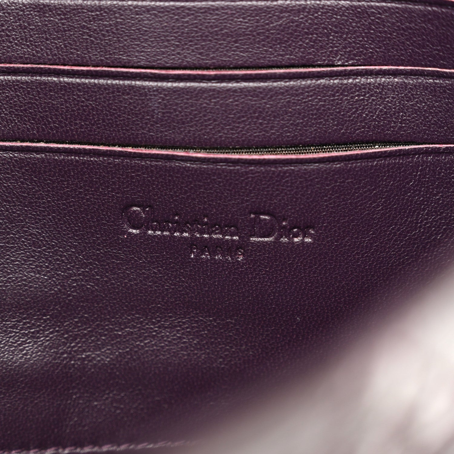 Christian Dior Patent Cannage New Lock Pouch Violet 6 of 16