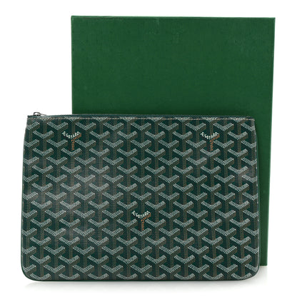 Goyard Goyardine Senat Pochette MM Green 7 of 7