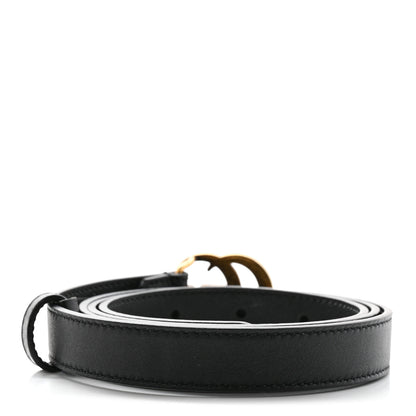 Gucci Calfskin Double G 20mm Belt 95 38 Black 2 of 9