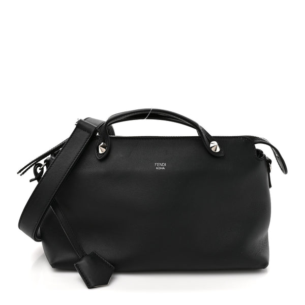 Fendi Vitello Dolce Medium By The Way Boston Bag Black 1856329