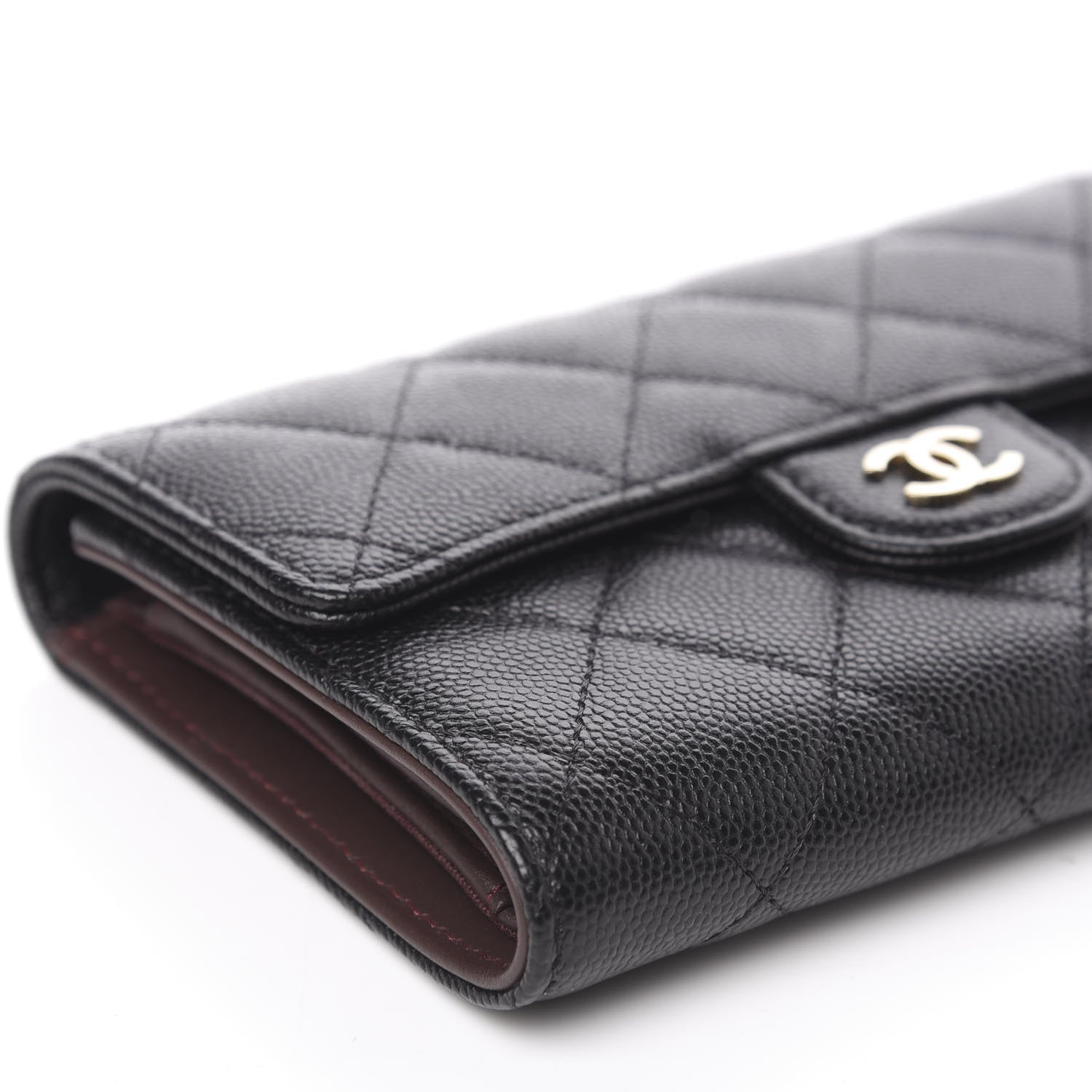 Chanel Caviar Quilted Small Flap Wallet Black 9 of 10