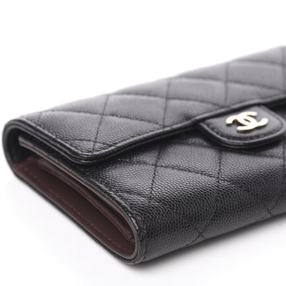 Chanel Caviar Quilted Small Flap Wallet Black 9 of 10