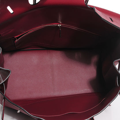 Hermes Taurillon Clemence Birkin 40 Rouge Garance 8 of 28