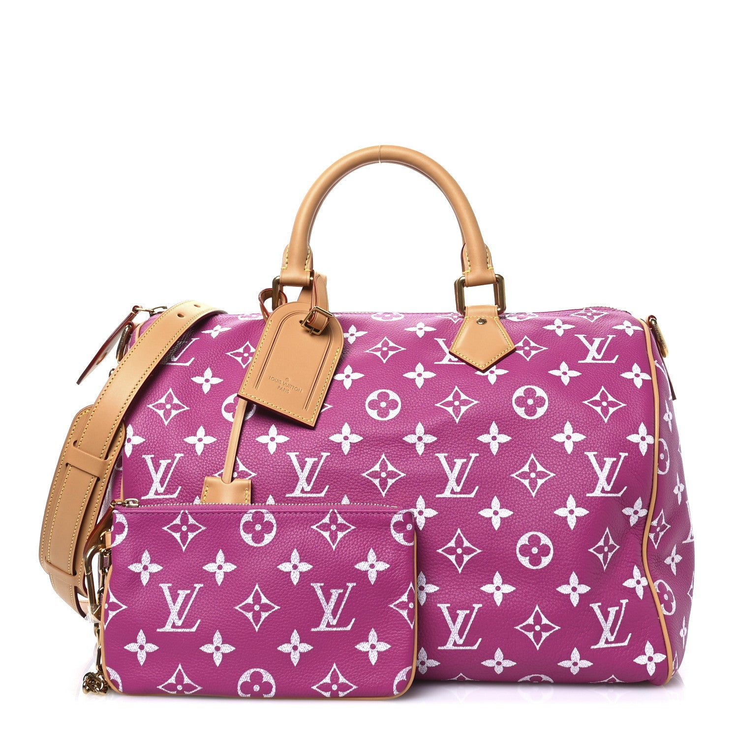 Louis Vuitton Calfskin Monogram Speedy P9 Bandouliere 40 Agate 4 of 21