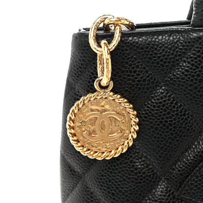 Chanel Caviar Quilted Medallion Tote Black 13 of 16