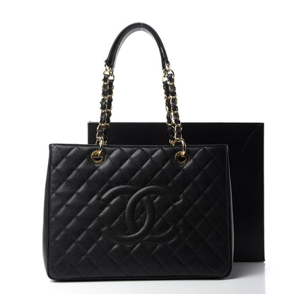 Chanel Caviar Quilted Grand Shopping Tote GST Black 11 of 11