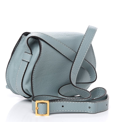 Chloe Calfskin Mini Marcie Round Crossbody Bag Faded Blue 3 of 9