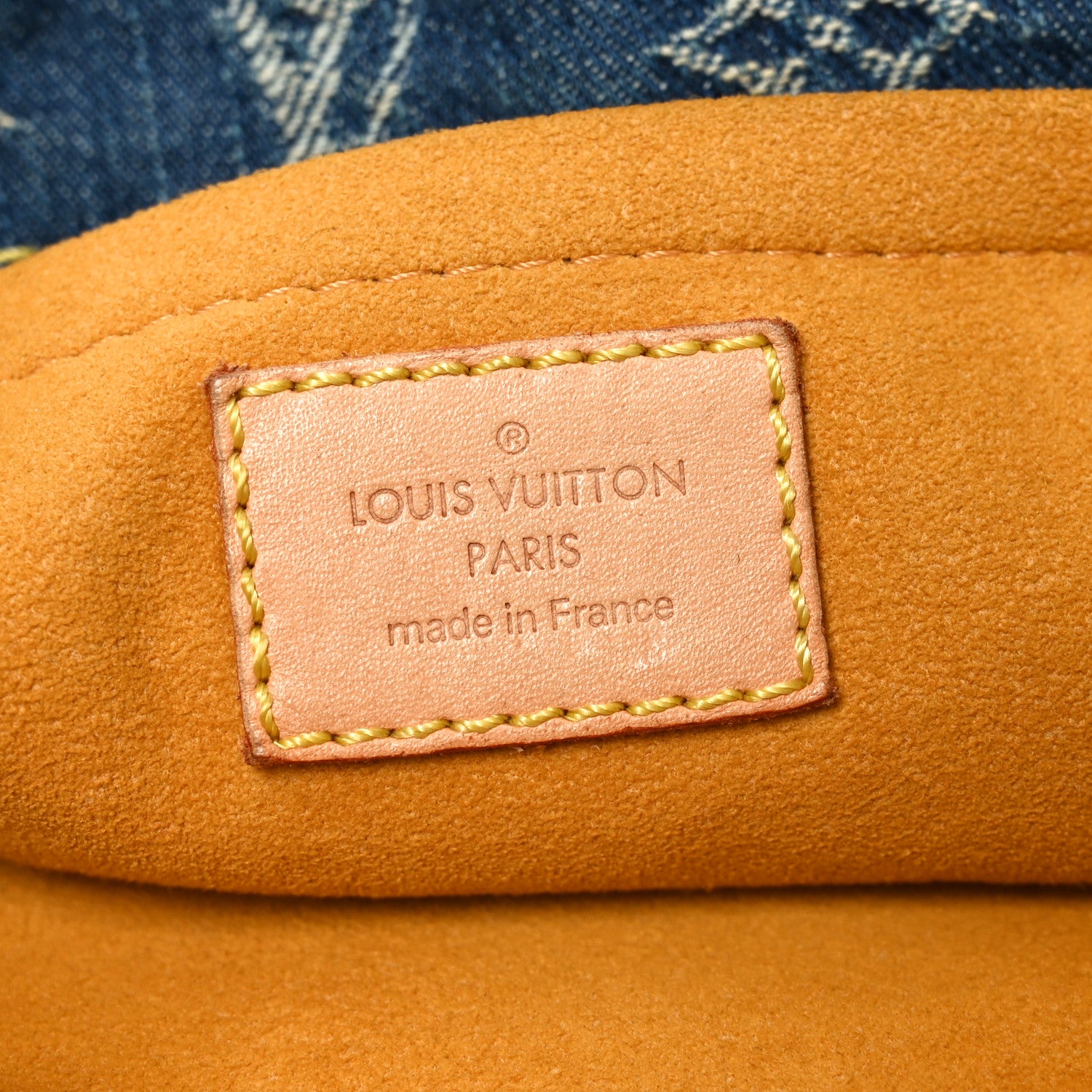 Louis Vuitton Monogram Denim Sac Plat Blue 6 of 9