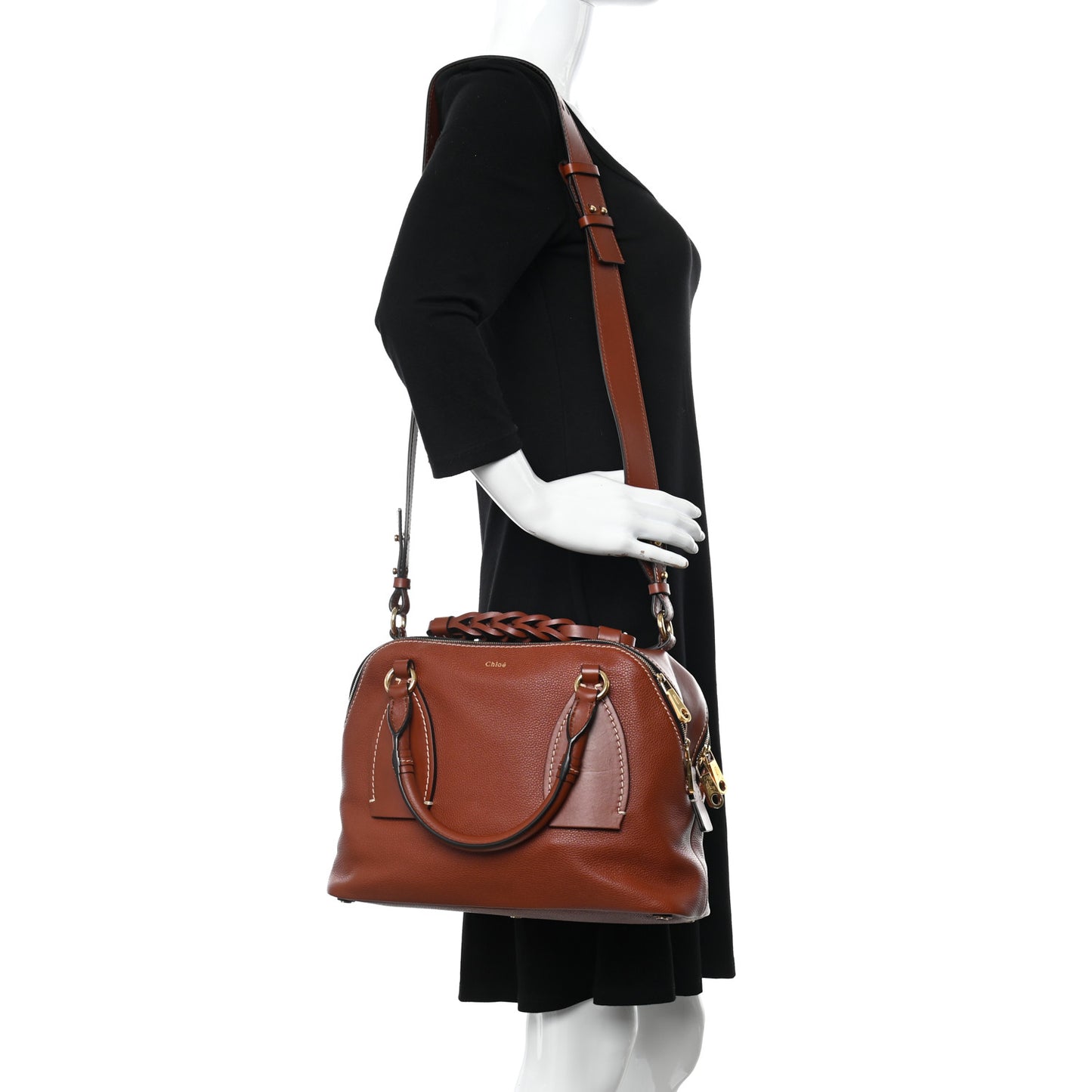 Calfskin Medium Daria Sepia Brown
