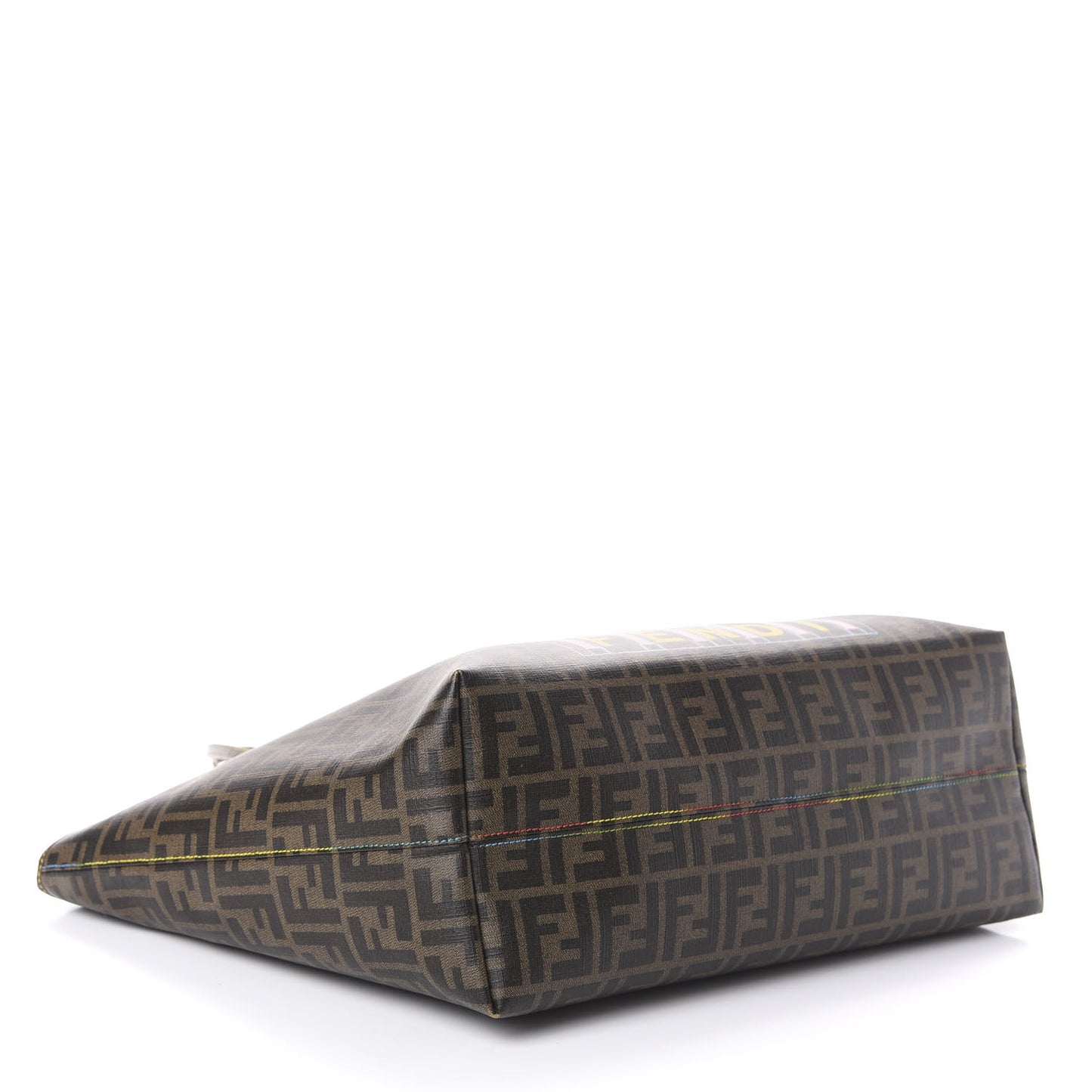 Zucca Spalmati Print Large Roll Tote Tobacco Multicolor