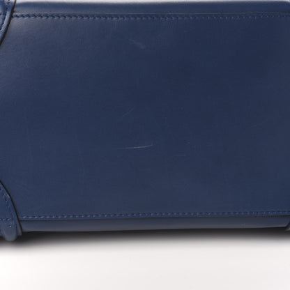 Celine Smooth Calfskin Mini Bi-Color Luggage Ocean Blue 8 of 10