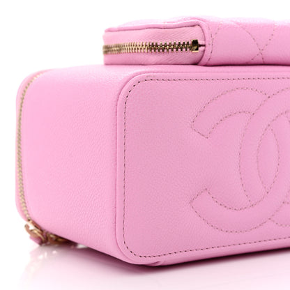 Chanel Caviar Quilted Top Handle Pocket Vanity Case Lilac 9 of 10