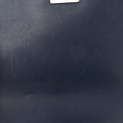 Chanel Calfskin Double Stitch New Medium Boy Flap Navy Blue 13 of 13