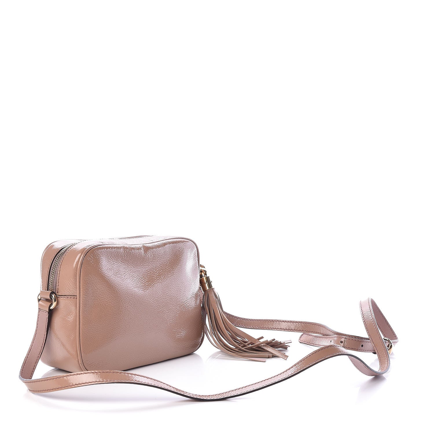 Gucci Vernice Naplack Small Soho Disco Bag Dark Cipria 3 of 9