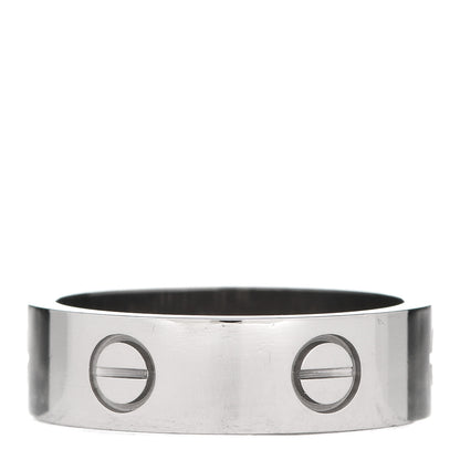 Cartier 18K White Gold 6mm LOVE Ring 58 8.25 3 of 5