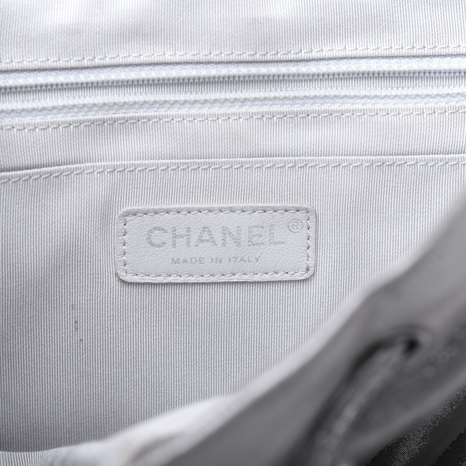 Chanel Metallic Calfskin Chevron Quilted Small Urban Spirit Backpack Silver 7 of 31