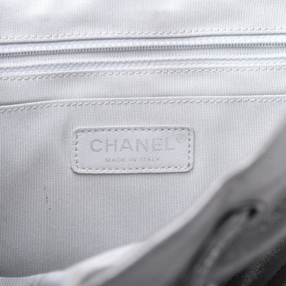 Chanel Metallic Calfskin Chevron Quilted Small Urban Spirit Backpack Silver 7 of 31
