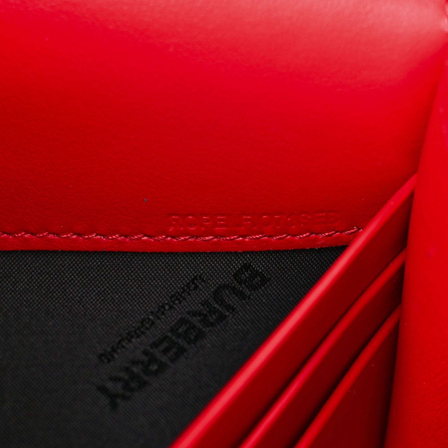 Calfskin Logo Hazelmere Wallet With Detachable Strap Red