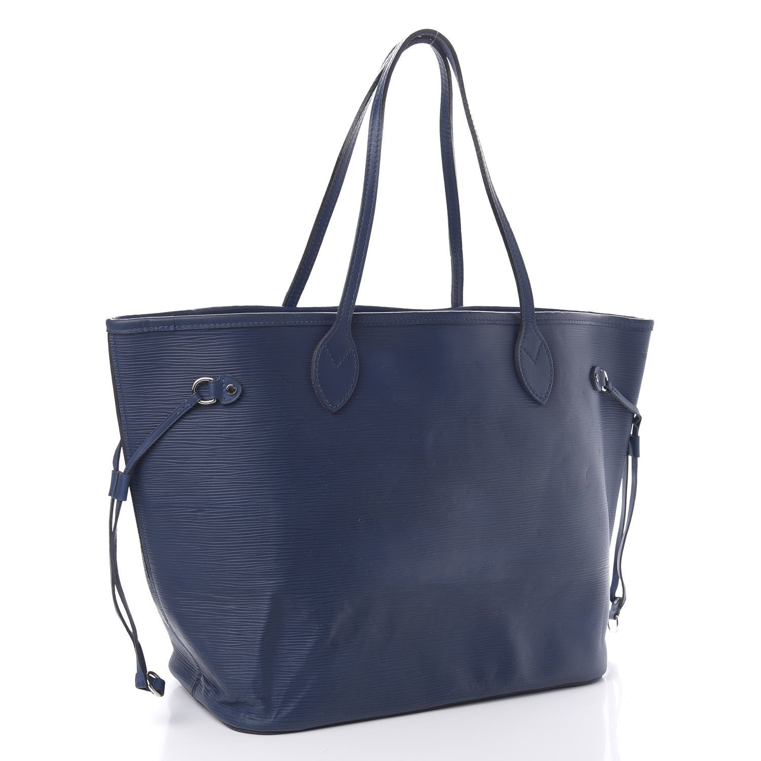 Louis Vuitton Epi Neverfull MM Indigo 3 of 16