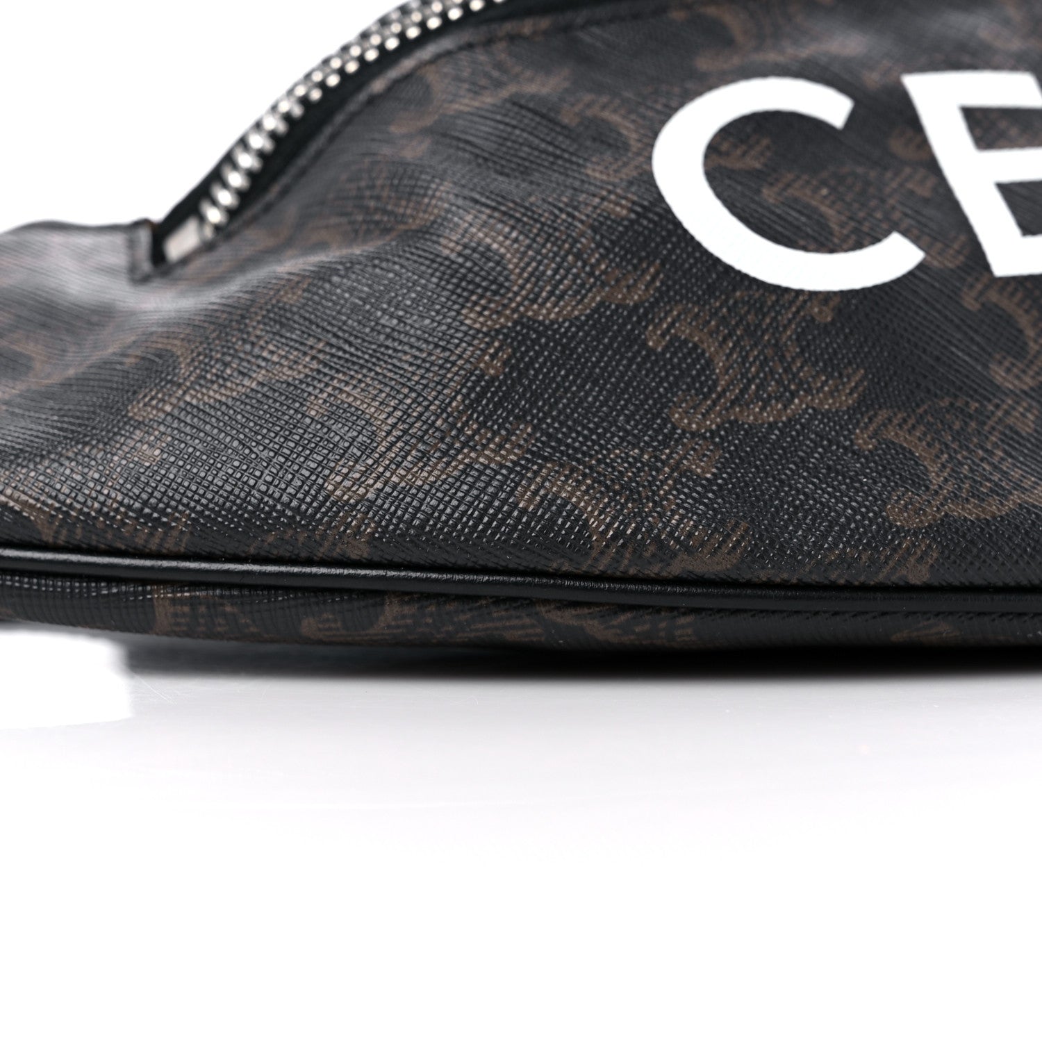 Celine Triomphe Logo Canvas Belt Bag Black 6 of 7
