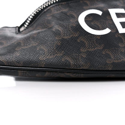 Celine Triomphe Logo Canvas Belt Bag Black 6 of 7