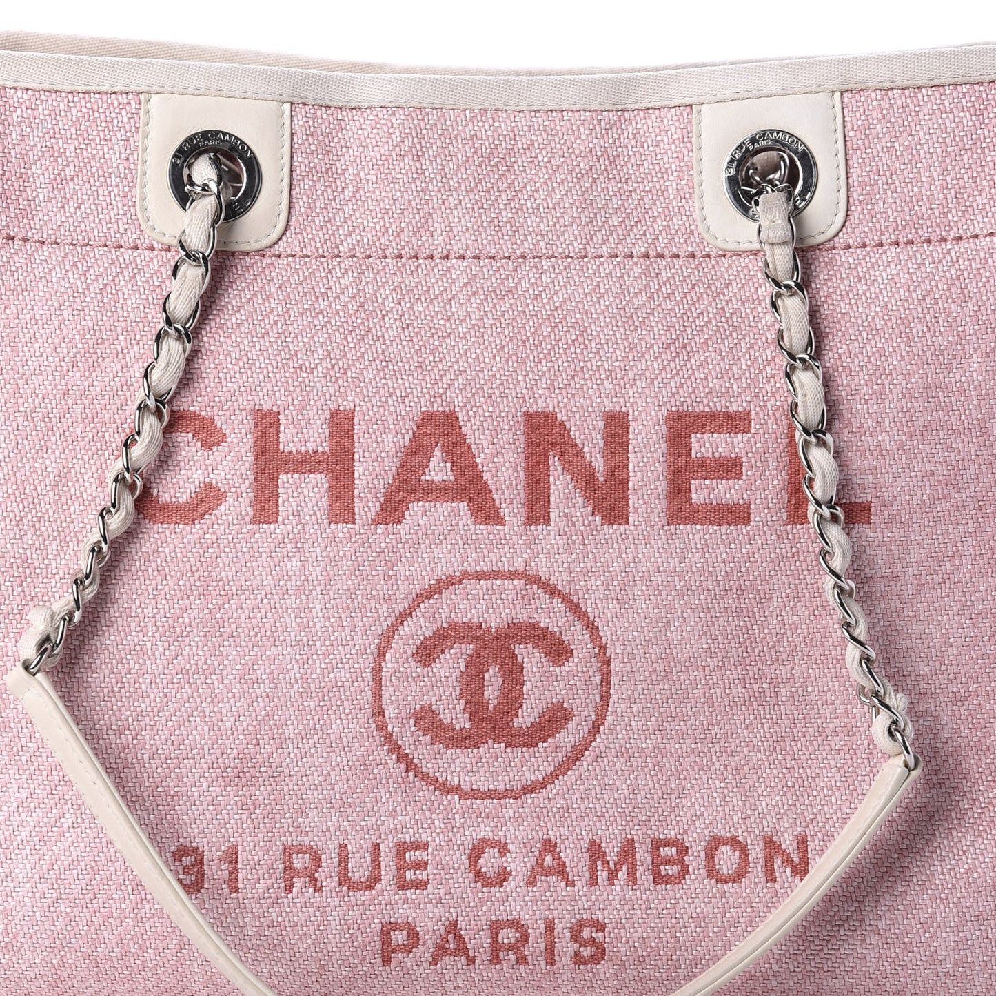Canvas Small Deauville Tote Pink