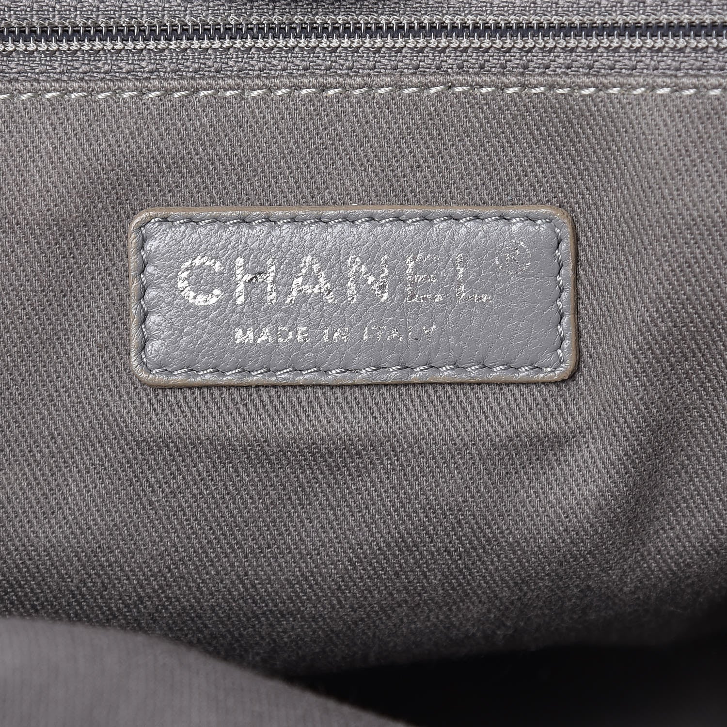 Chanel Canvas Large Deauville Tote Grey 6 of 16