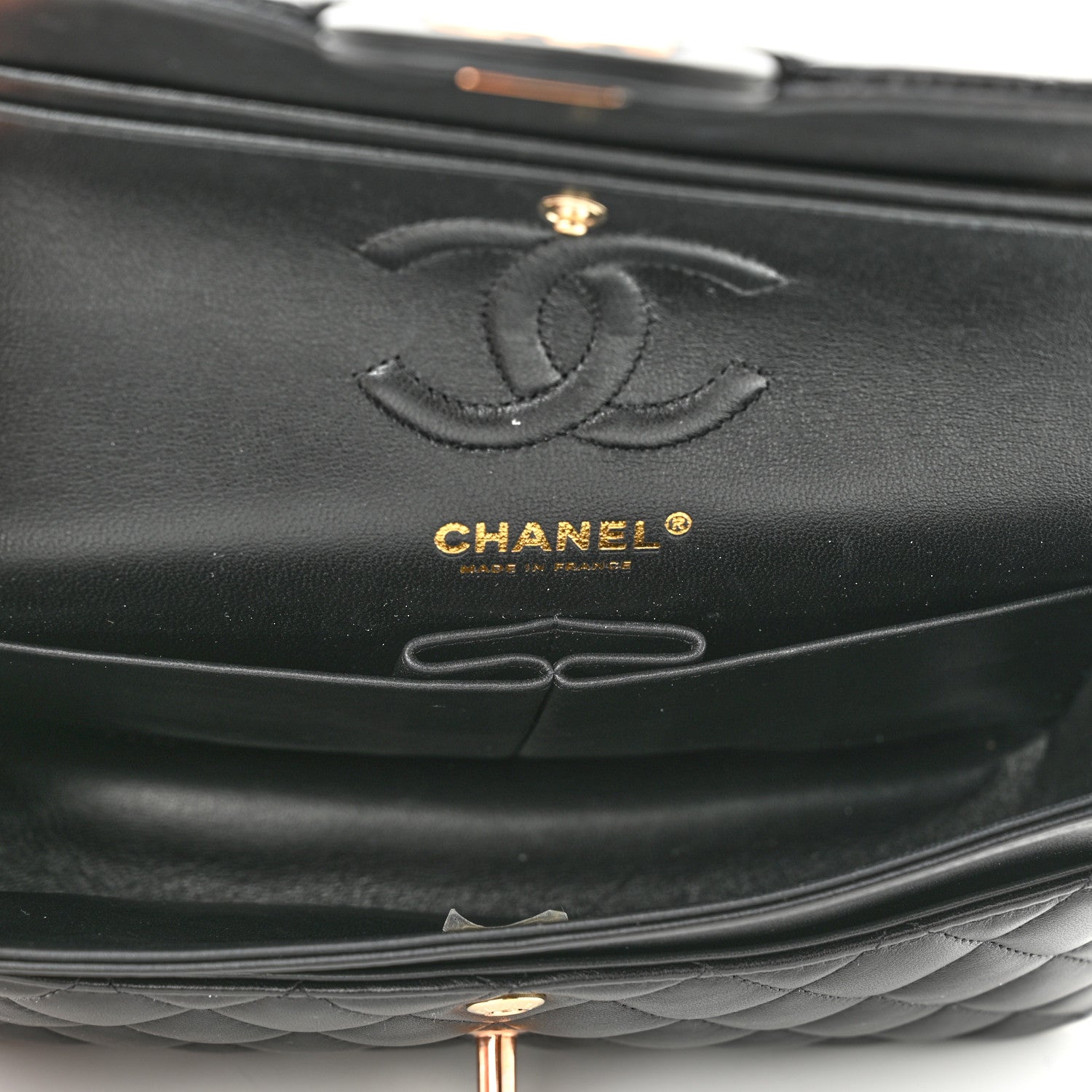 Chanel Lambskin Quilted Small Double Flap Black 5 of 11